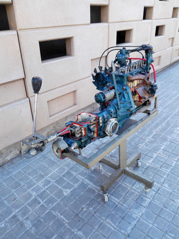 motor coche autoescuela seat 600 func manivela mov 118x128x62-80 1u